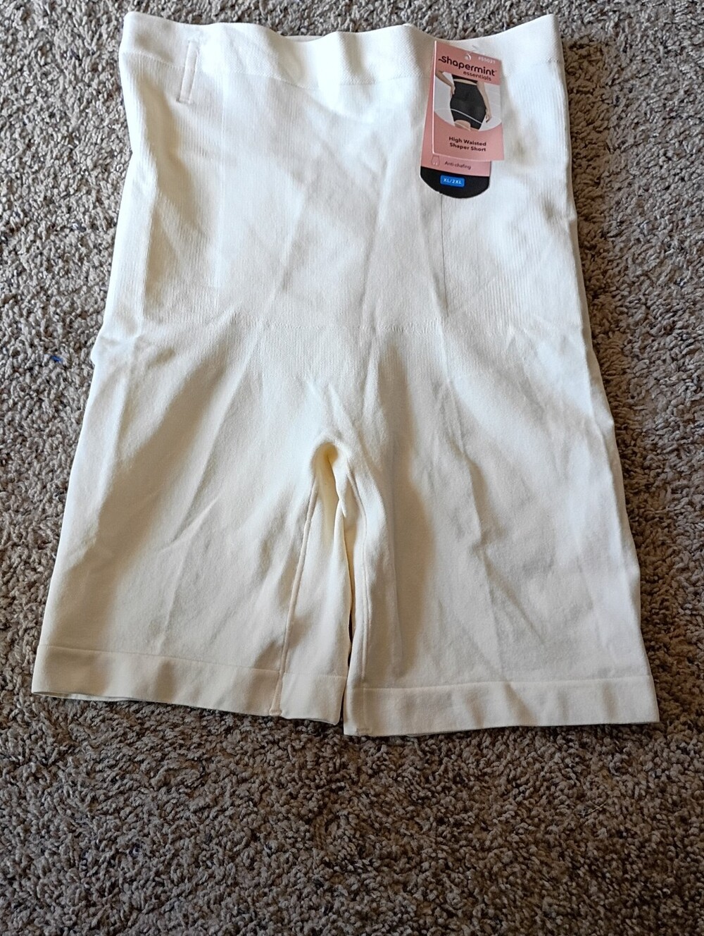 NWT Shapermint High-Waist Cream Shaping Shorts